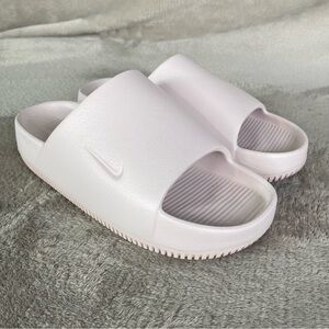 Nike Calm Slide Sandals Womens Size 6 LIght Pink Water Comfort Casual NEW